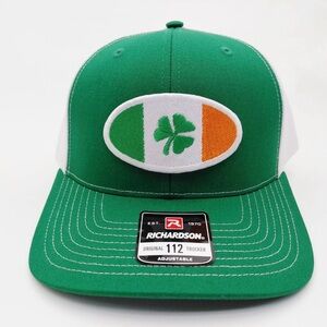 Richardson Green and White Trucker Hat
